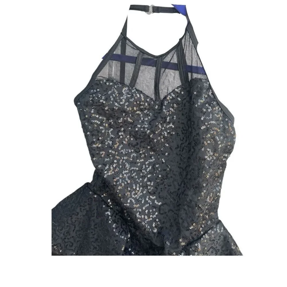 Girls Weissman Balera Girls Sequin Dance Ice Skating Competition Costume Size Me